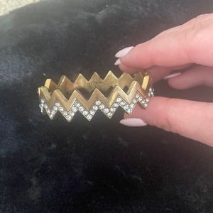 Gold and crystal bracelet from J Crew